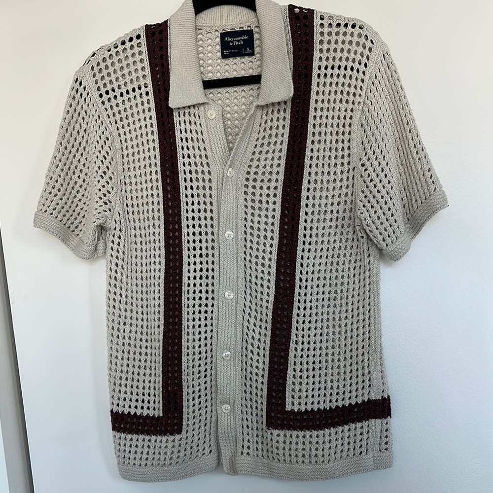 Abercrombie Knit Button-Up Shirt